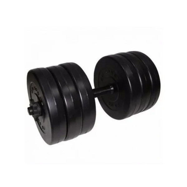 Гантель складальна композитна в пластиковій оболонці Rock pro 155 кг NE-PL-G-015