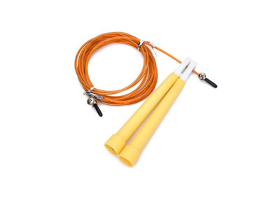 Скакалка швидкісна MS 3765(Yellow) 290 см ручка пластик мотузка гума+метал