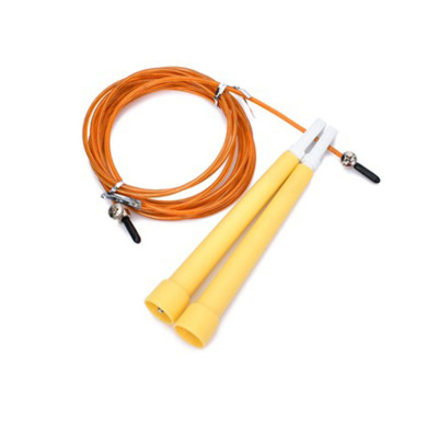 Скакалка швидкісна MS 3765(Yellow) 290 см ручка пластик мотузка гума+метал