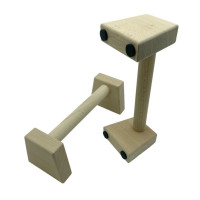 Паралетси упори для віджимання деревяні Wood Gym Push Up NE-WD-30 з бука 30 см 2 шт