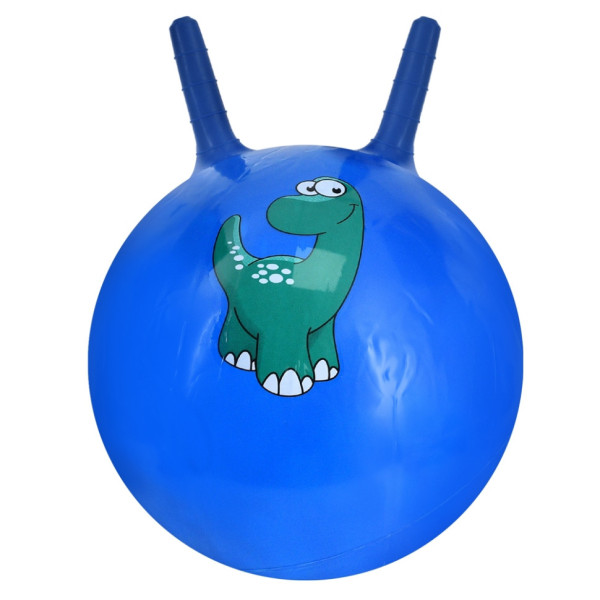 Дитячий мяч для фітнесу Динозаврик MS 4372(Blue) з ріжками 45 см 350 г