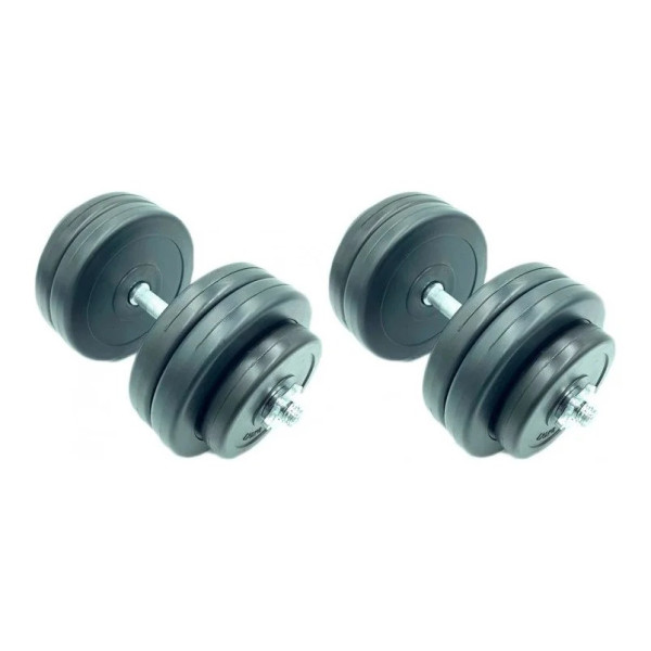 Гантелі складальні композитні в пластиковій оболонці Rock Pro-R 2 шт по 145 кг NE-PL-R-014-2 Гантелі складальні композитні в пластиковій оболонці Rock Pro-R 2 шт по 145 кг NE-PL-R-014-2