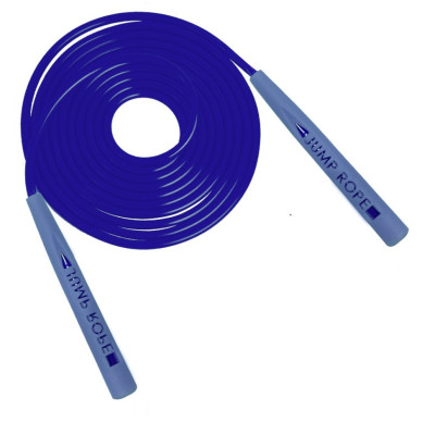 Скакалка регульована для фітнесу кросфіту боксу Jump NE-LG-3567BL синя