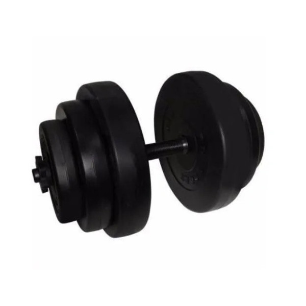 Гантель складальна композитна в пластиковій оболонці Rock pro 185 кг NE-PL-G-018