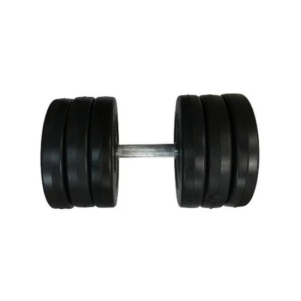 Гантель складальна композитна в пластиковій оболонці Rock Pro-R 165 кг NE-PL-R-016