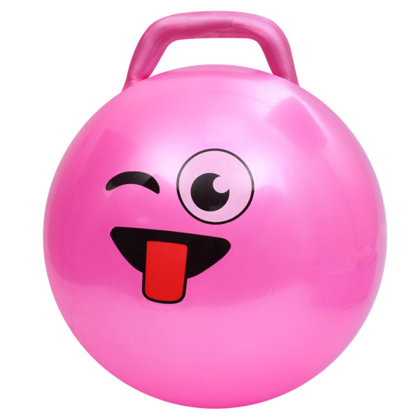 Мяч для фітнесу Смайл MS 4856(Pink) 45 см з ручкою 300 г