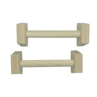 Паралетси упори для віджимання деревяні Wood Gym Push Up NE-WD-40 з бука 40 см 2 шт