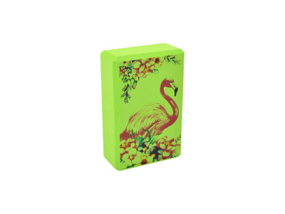 Блок для йоги "Фламінго" MS 0858-13(Green) EVA 23 х 15 х 75 см