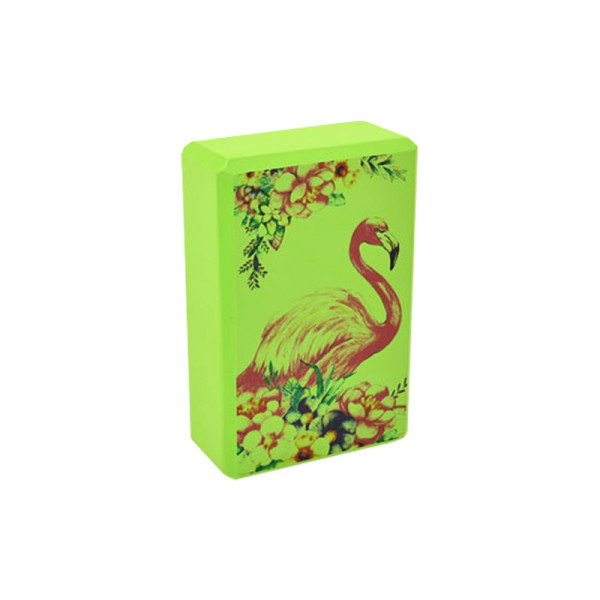 Блок для йоги "Фламінго" MS 0858-13(Green) EVA 23 х 15 х 75 см