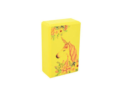 Блок для йоги "Єдиноріг" MS 0858-14(Yellow) EVA 23 х 15 х 75 см