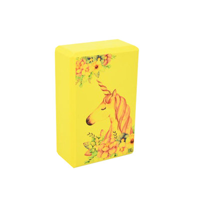 Блок для йоги "Єдиноріг" MS 0858-14(Yellow) EVA 23 х 15 х 75 см