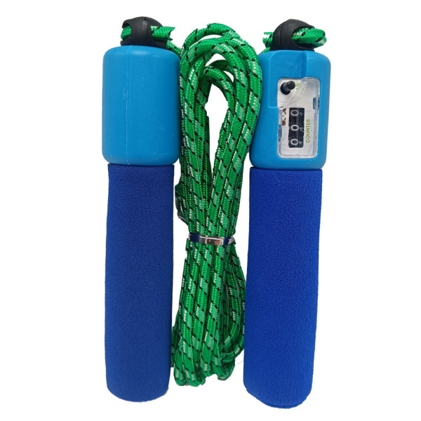 Скакалка з лічильником MS 0345 мяка ручка Синій