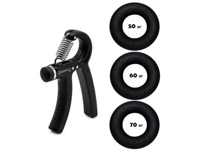 Набір кистьових еспандерів кільце+еспандер ножиці Power Grip Set3 NE-1589-60
