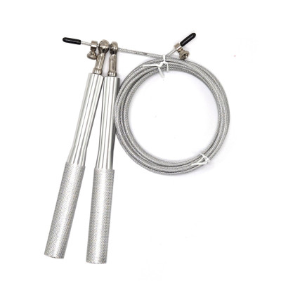 Швидкісна регульована скакалка MS 3407(Silver) 290 см Швидкісна регульована скакалка MS 3407(Silver) 290 см