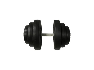 Гантель складальна композитна в пластиковій оболонці Rock Pro-R 195 кг NE-PL-R-019