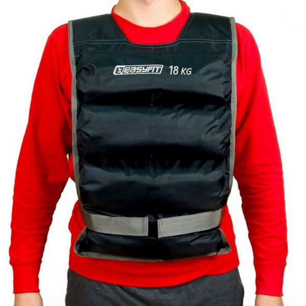 Обважнювальний жилет EasyFit EF-VST-18 чорний 18 кг Обважнювальний жилет EasyFit EF-VST-18 чорний 18 кг