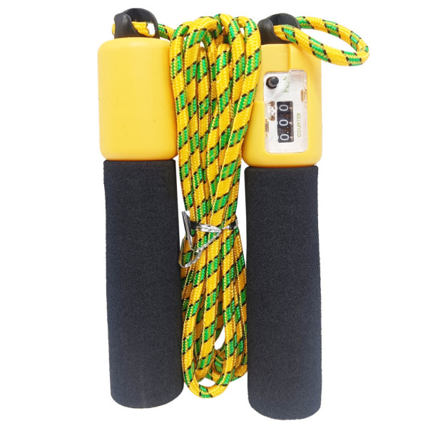 Скакалка з лічильником MS 0345 мяка ручка Чорний