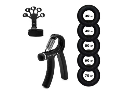 Набір кистьових еспандерів кільце+еспандер ножиці Power Grip Set NE-1589-WR15