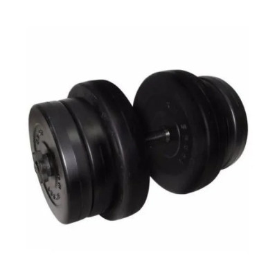 Гантель складальна композитна в пластиковій оболонці Rock pro 205 кг NE-PL-G-020