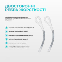 Бандаж ортопедичний для колінного суглоба з ребрами жорсткості та силіконовою вставкою EF-0079-L
