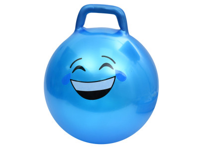 Мяч для фітнесу Смайл MS 4856(Blue) 45 см з ручкою 300 г