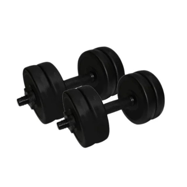 Гантелі складальні композитні в пластиковій оболонці Rock Pro 2 шт по 5,5 кг NE-PL-G-005-2 Гантелі складальні композитні в пластиковій оболонці Rock Pro 2 шт по 5,5 кг NE-PL-G-005-2