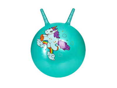 Дитячий мяч для фітнесу MS 3397(Turquoise) з рожками 55 см 400 г Дитячий мяч для фітнесу MS 3397(Turquoise) з рожками 55 см 400 г