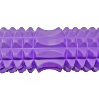 Масажний ролик Grid Roller v.2.2 EasyFit EF-2028-V 45 см Фіолетовий