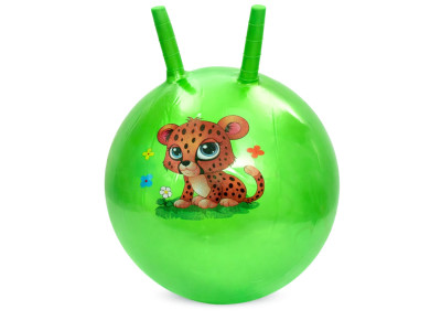 Дитячий мяч для фітнесу Тваринка MS 4284(Green) з ріжками 45 см 320 г