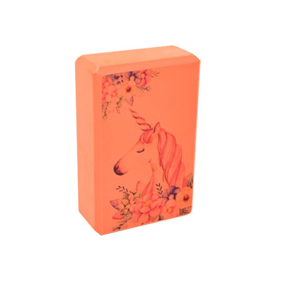 Блок для йоги "Єдиноріг" MS 0858-14(Orange) EVA 23 х 15 х 75 см