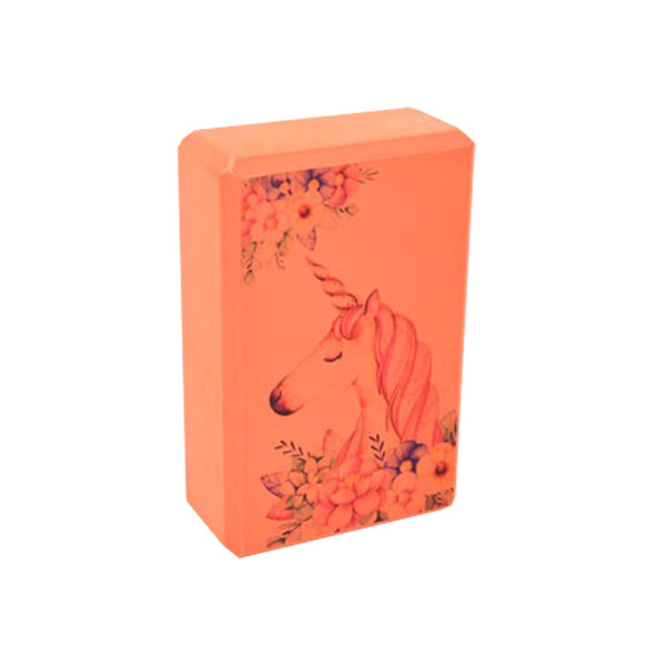 Блок для йоги "Єдиноріг" MS 0858-14(Orange) EVA 23 х 15 х 75 см