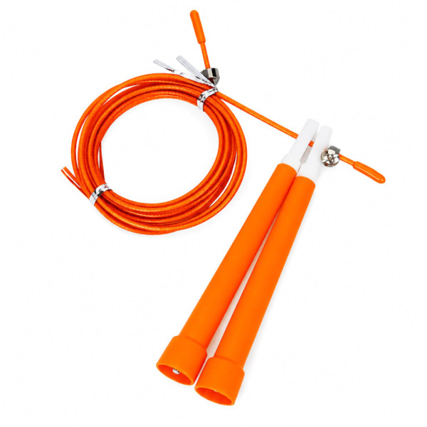 Скакалка швидкісна MS 3765(Orange) 290 см ручка пластик мотузка гума+метал Скакалка швидкісна MS 3765(Orange) 290 см ручка пластик мотузка гума+метал