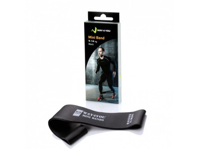 Еспандер для ніг Mini Bands Way4you w40015 чорний 9-14 кг