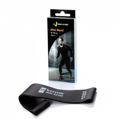 Еспандер для ніг Mini Bands Way4you w40015 чорний 9-14 кг