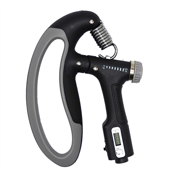 Еспандер кистьовий MS 4218(Black) регулювання навантаження 10-100 кг електронний лічильник