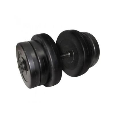 Гантель складальна композитна в пластиковій оболонці Rock pro 255 кг NE-PL-G-025