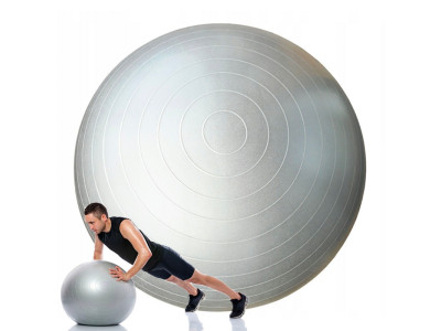 Фітбол м'яч для фітнесу HMS NE-FB-65G сірий 65 см Фітбол м'яч для фітнесу HMS NE-FB-65G сірий 65 см