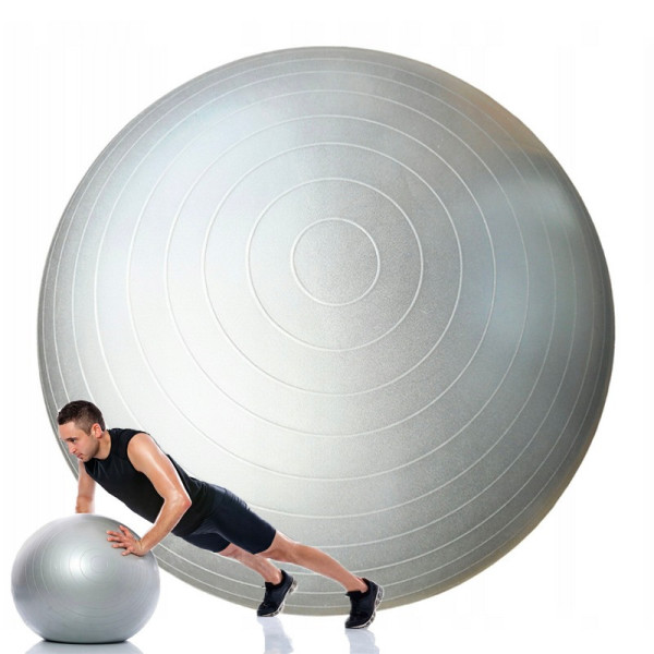 Фітбол м'яч для фітнесу HMS NE-FB-65G сірий 65 см