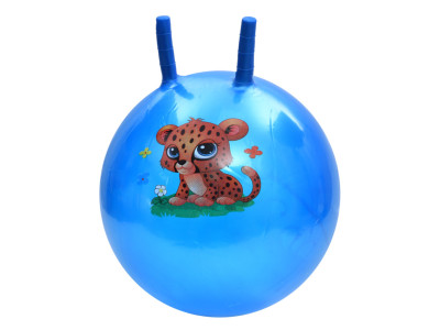Дитячий мяч для фітнесу Тваринка MS 4284(Blue) з ріжками 45 см 320 г