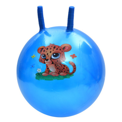 Дитячий мяч для фітнесу Тваринка MS 4284(Blue) з ріжками 45 см 320 г