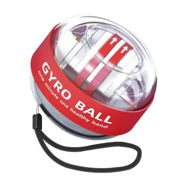 Гіроскопичний еспандер 65386(Red) LED-підсвічування, ремінець Гіроскопичний еспандер 65386(Red) LED-підсвічування, ремінець