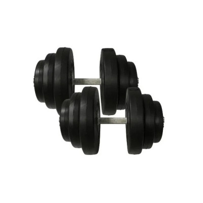 Гантелі складальні композитні в пластиковій оболонці Rock Pro-R 2 шт по 195 кг NE-PL-R-019-2