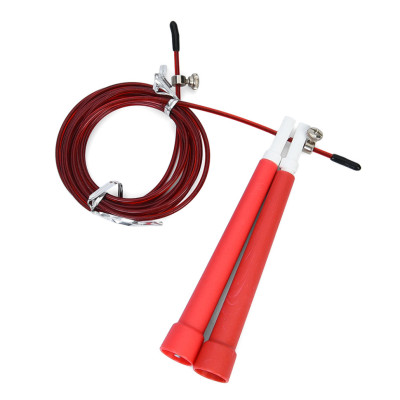 Скакалка швидкісна MS 3765(Red) 290 см ручка пластик мотузка гума+метал