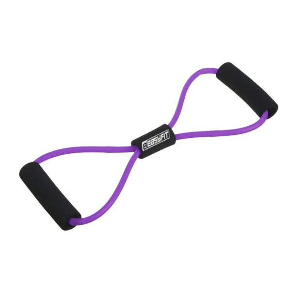 Еспандер вісімка EasyFit EF-3947-V фіолетовий трубчастий