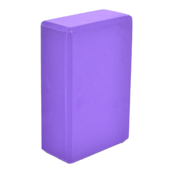 Блок для йоги MS 0858-11 EVA Чорний Фіолетовий