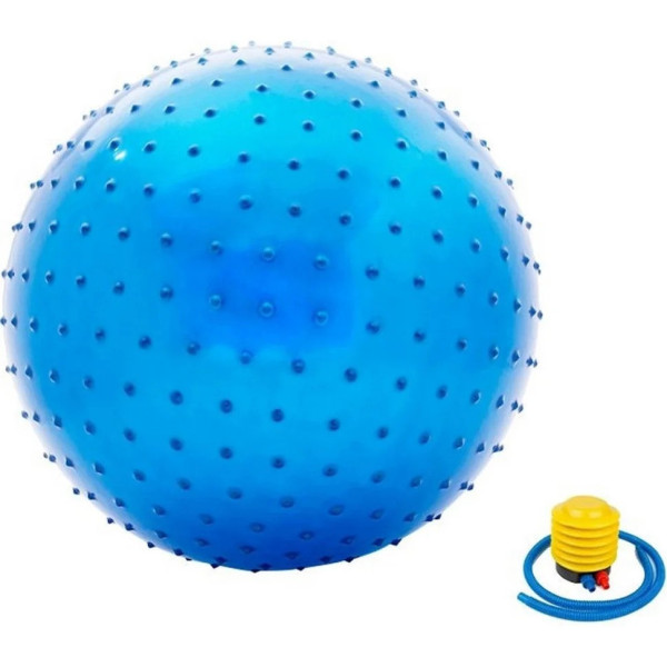 М'яч для фітнесу (фітбол) масажний "HMS" NE-MAS-65-B синій 65 см М'яч для фітнесу (фітбол) масажний "HMS" NE-MAS-65-B синій 65 см