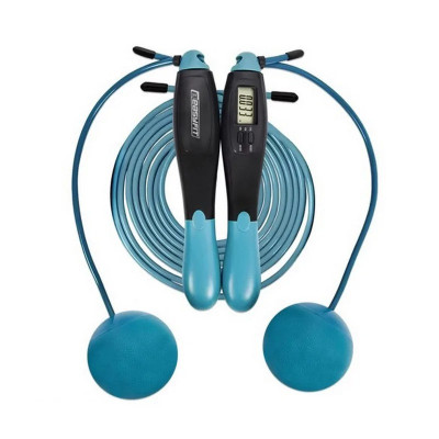 Скакалка швидкісна з лічильником TwinRope EF-1909-GN 28 метра