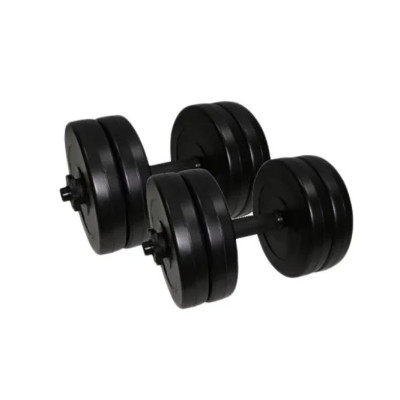 Гантелі складальні композитні в пластиковій оболонці Rock Pro 2 шт по 11 кг NE-PL-G-011-2