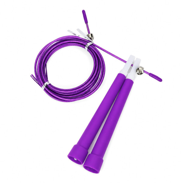 Скакалка швидкісна MS 3765(Violet) 290 см ручка пластик мотузка гума+метал Скакалка швидкісна MS 3765(Violet) 290 см ручка пластик мотузка гума+метал