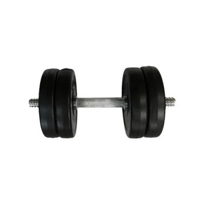 Гантель складальна композитна в пластиковій оболонці Rock Pro-R 115 кг NE-PL-R-011